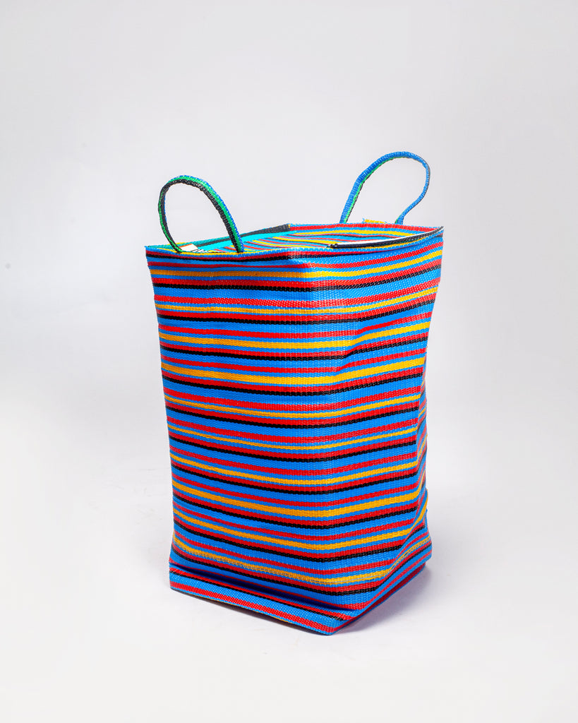Blue Ex-Large Togo Rubber Woven Laundry Storage Basket – HIBARA STORES